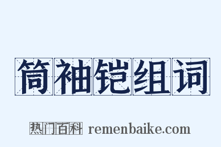 筒袖铠组词是什么意思的图片